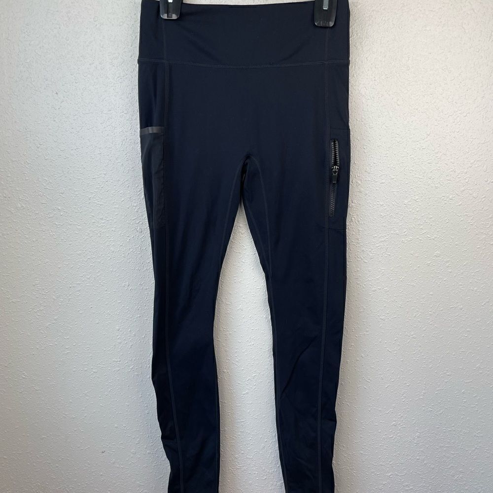 Motion 365 by Fabletics Black Capri Leggings Size M EUC